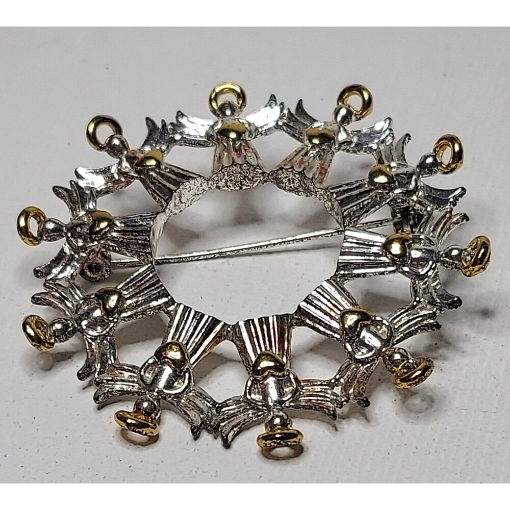 Avon Circle of Angels with Hearts pin 1 3/4"